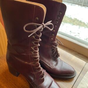 Joan & David Lace-Up Boots